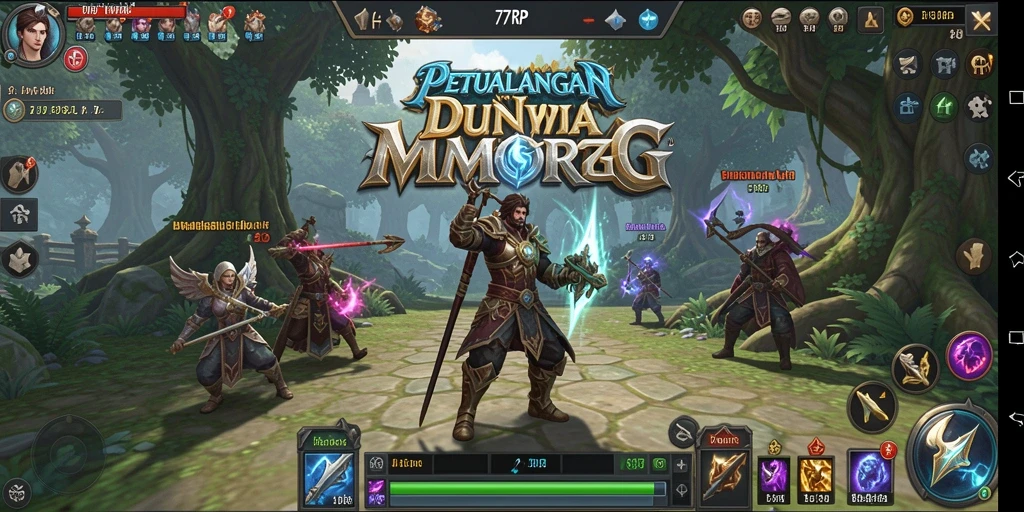 Gameplay 77RP dengan grafis menarik dan aksi pertempuran seru.