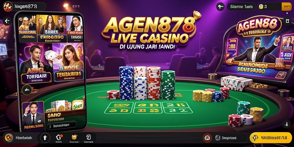 Gameplay Live Casino AGEN878 dengan dealer langsung penuh aksi.