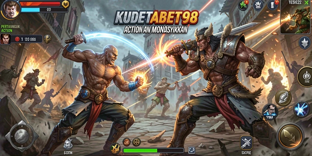 Screenshot KUDETABET98 menampilkan pertarungan seru dan grafis menakjubkan.