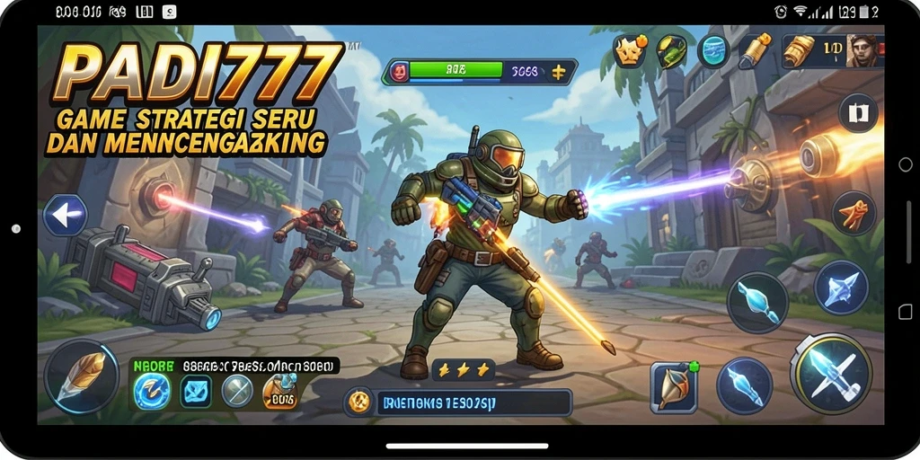 Gameplay PADI777 yang menampilkan pertempuran strategis yang intens.