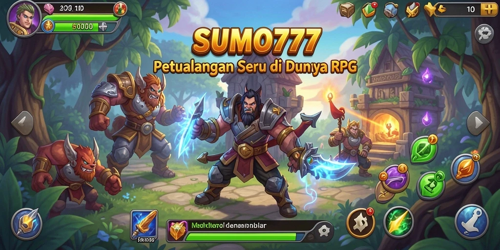 Tampilan gameplay seru dari SUMO777 yang memikat pemain RPG.