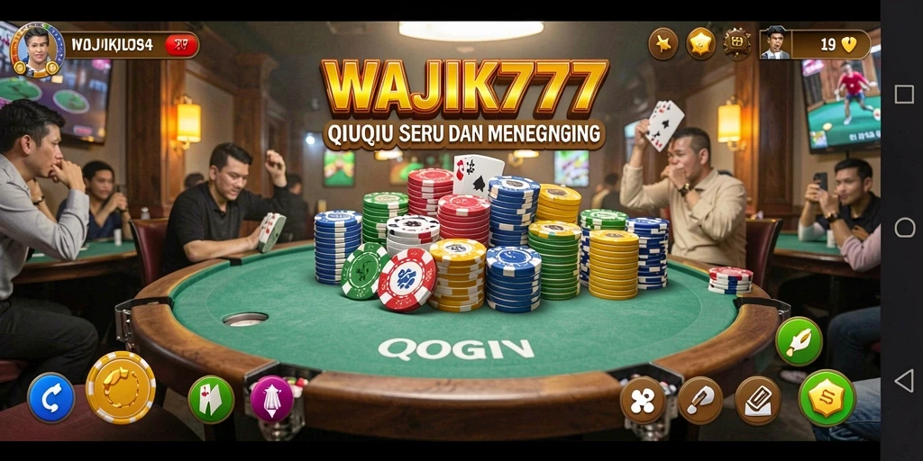 Tampilan menarik gameplay QiuQiu dalam WAJIK777.