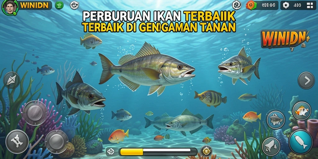 Tangkapan ikan yang menakjubkan dalam gameplay WINIDN.